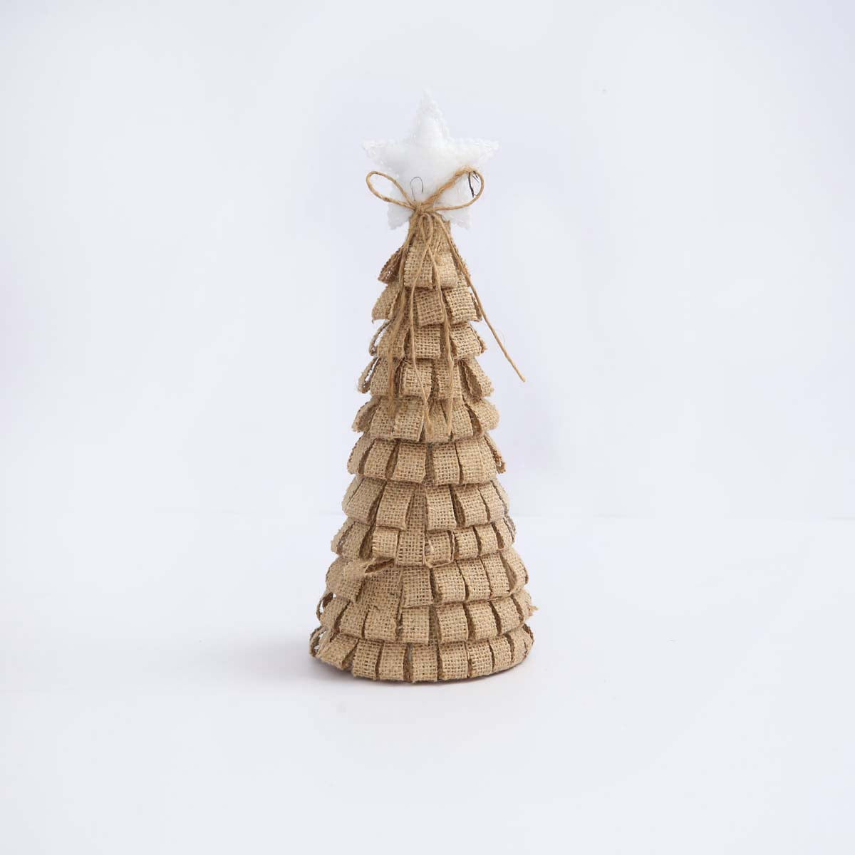 Tiered Burlap Christmas Tree