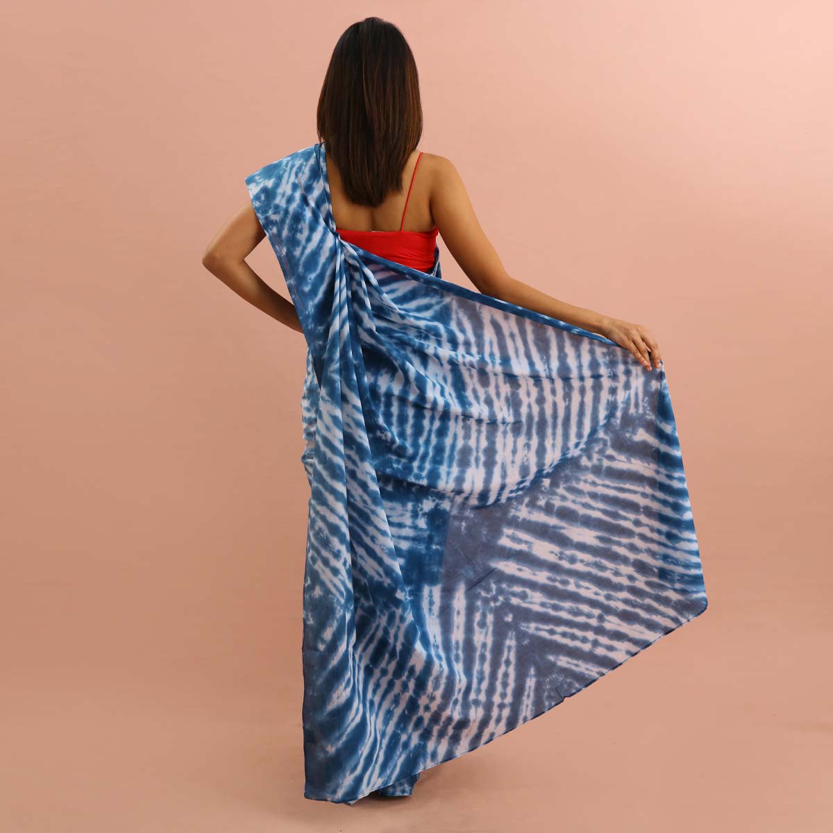 Tide Shibhori Arashi Tie Dye Saree