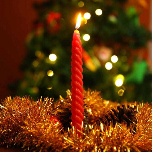 Spiral Red Candle