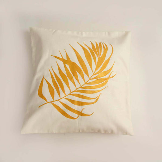 Gold Palm Cushion Cover