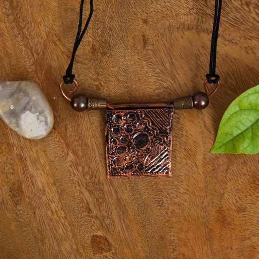Brass Square Necklace