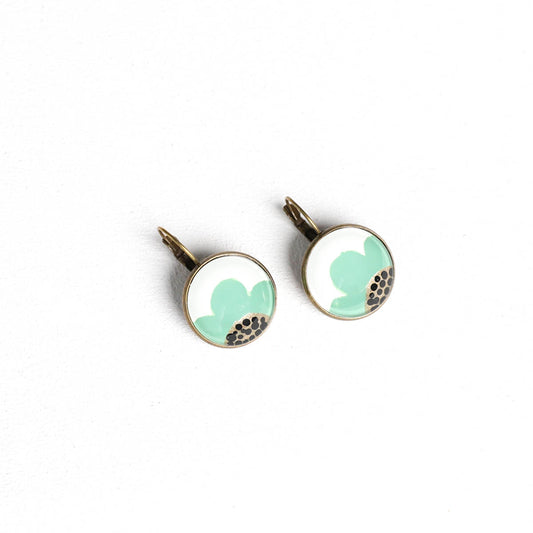 Turq Daisy Earrings