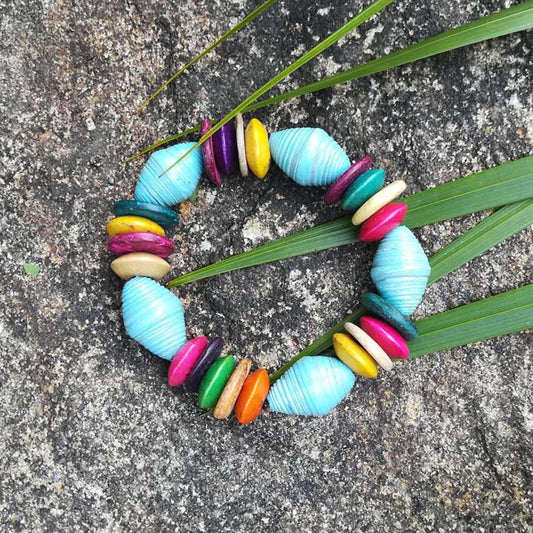Pastel Paper Bracelet