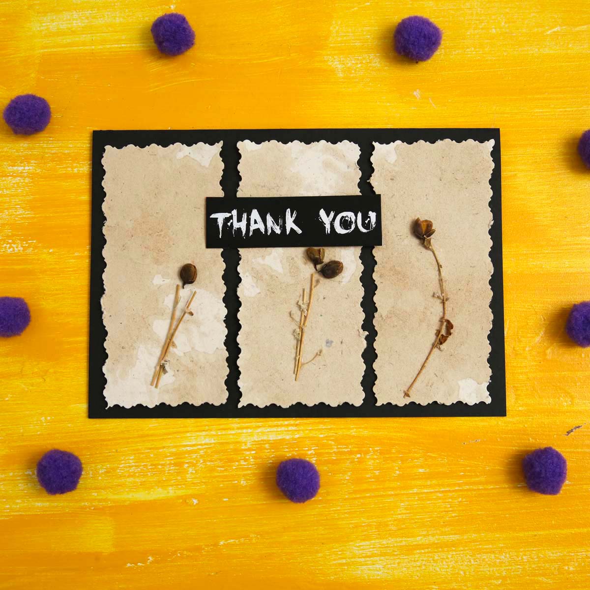 Thank You Floral Card