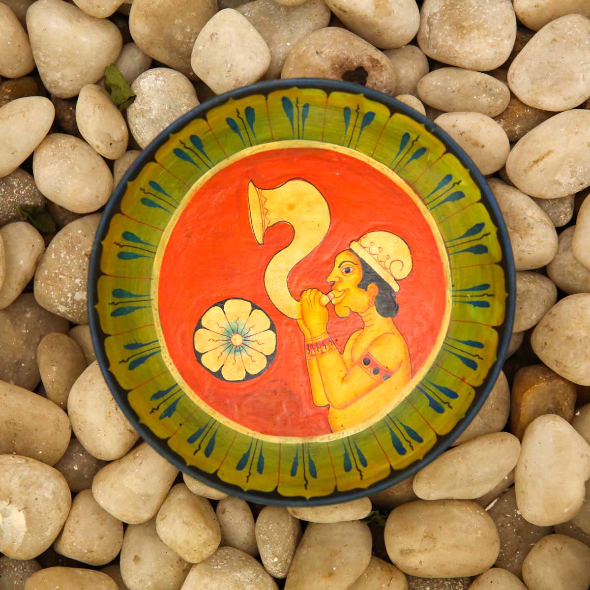 Trumpeter Decorative Wooden Plate