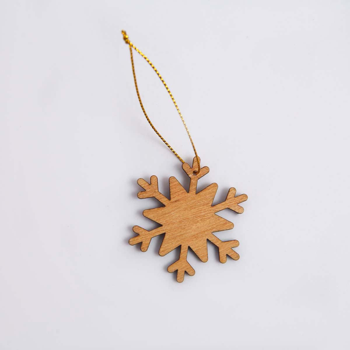 Wooden Snowflake Ornament