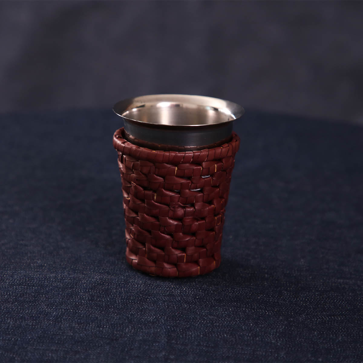 Brown Earth Tumbler &amp; Holder