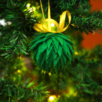 Grinch Green Felt Bauble