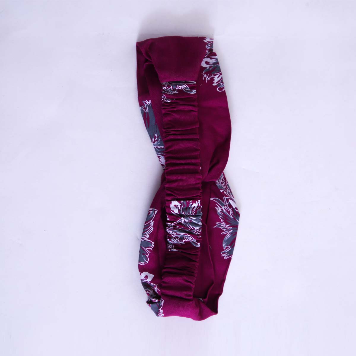 Burgundy Leaves Headband