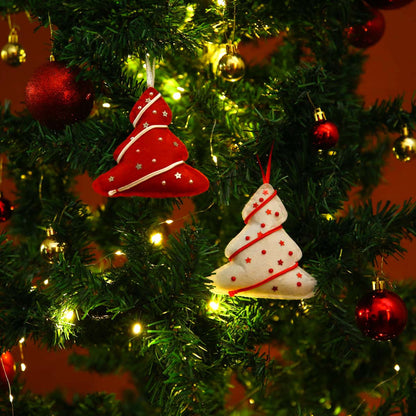 Felt Christmas Trees Ornament Set