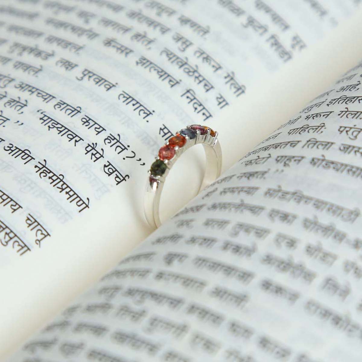 Multicolored Sapphire Ring