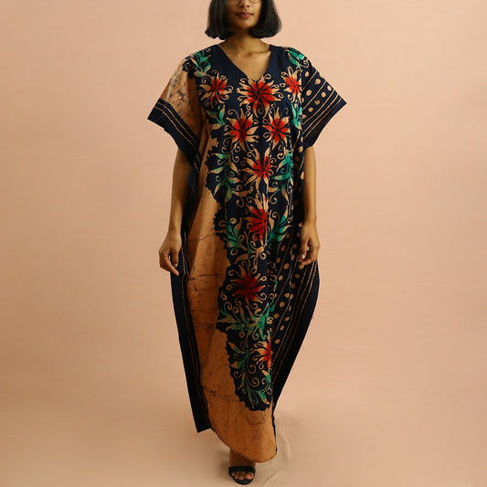 Spring Flowers Batik Kaftan