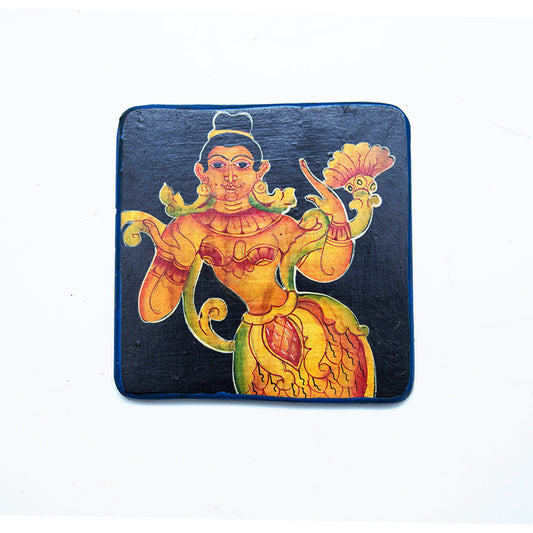 Lady Dancer Traditional Wooden Coaster