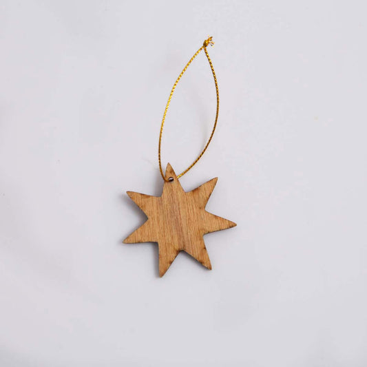 Star Bright Wooden Ornament