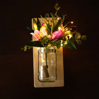 Floral Glass Wall Hanger