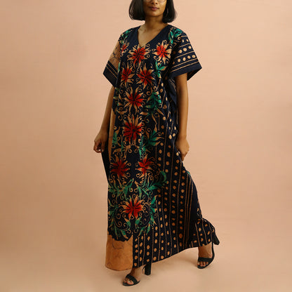 Spring Flowers Batik Kaftan