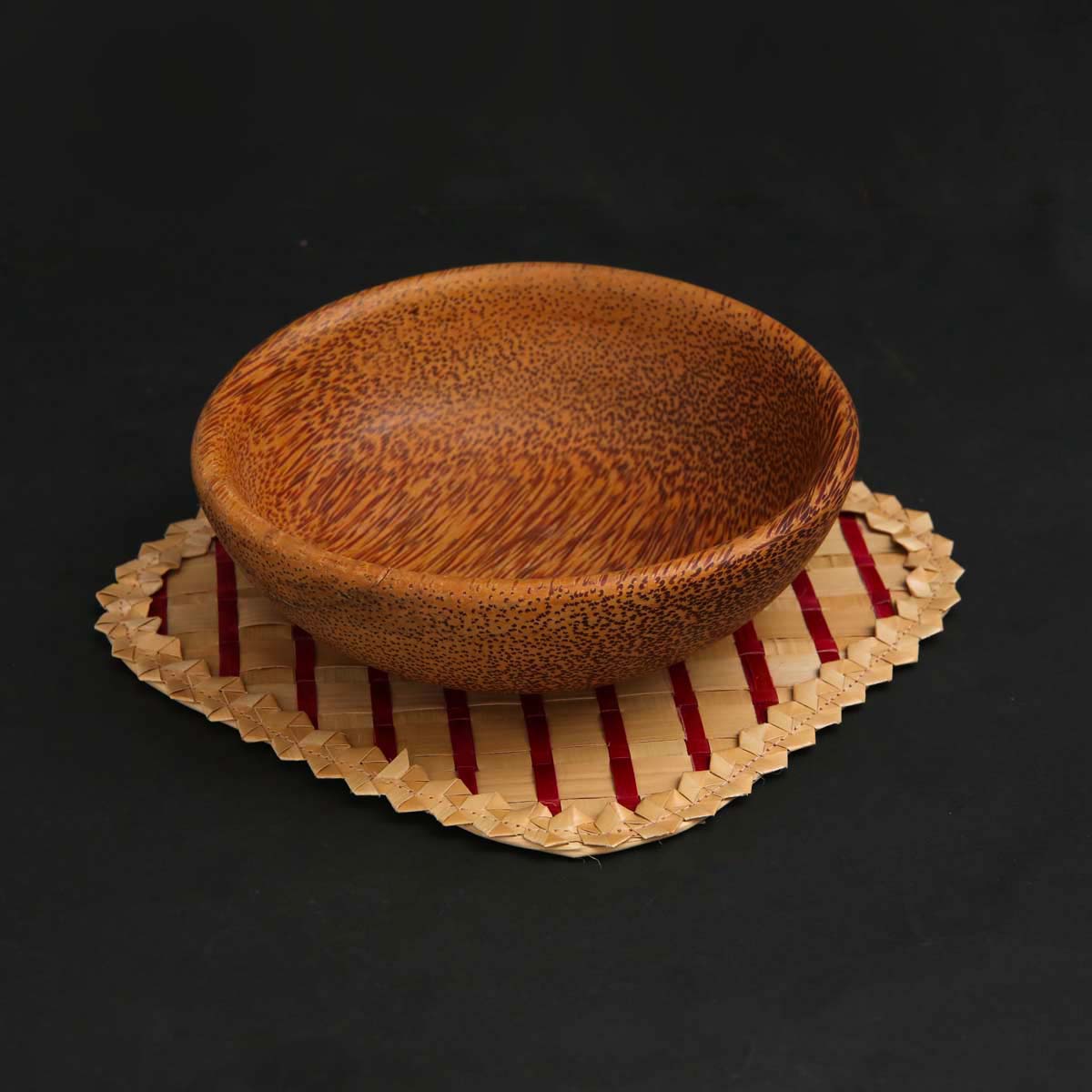 Magenta Striped Palmyra Table Mat