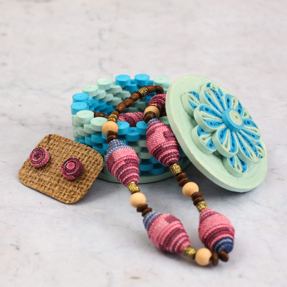 Small Misty Paper Jewellery Box