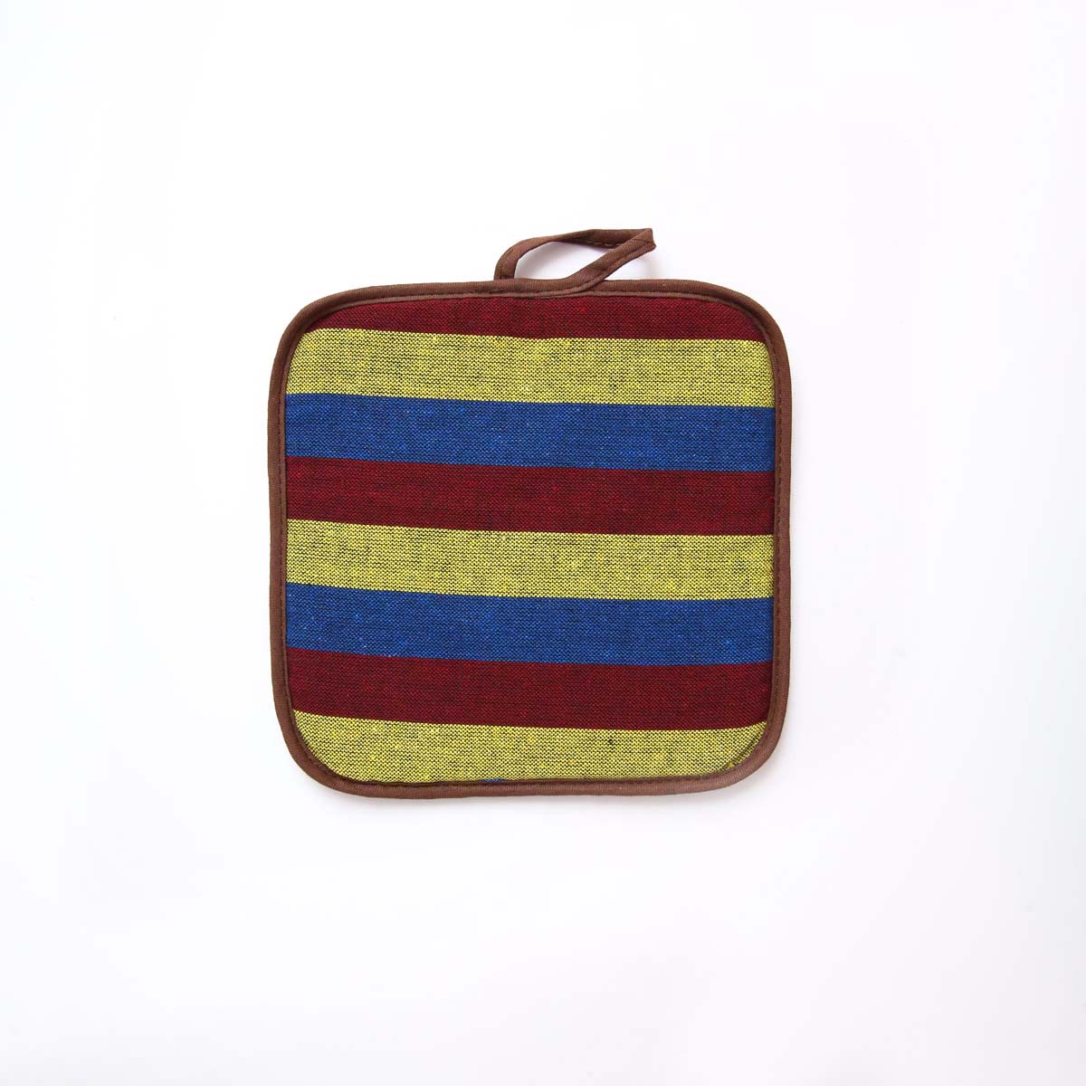 Lime Green Handloom Pot Holder