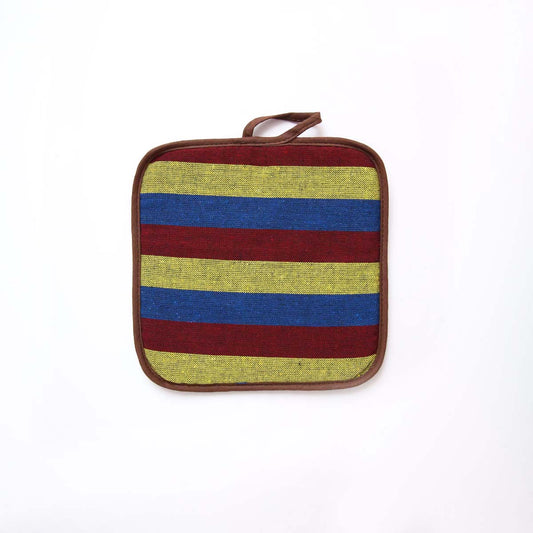 Lime Green Handloom Pot Holder