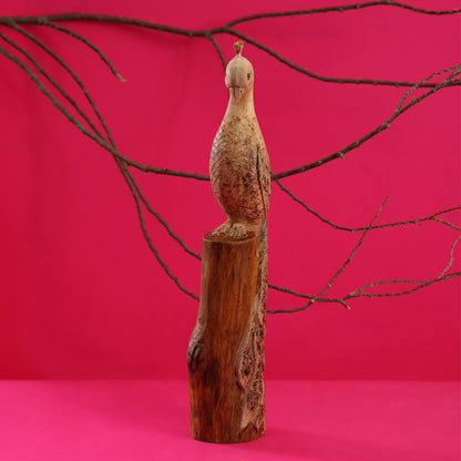 Proud Peacock Carving