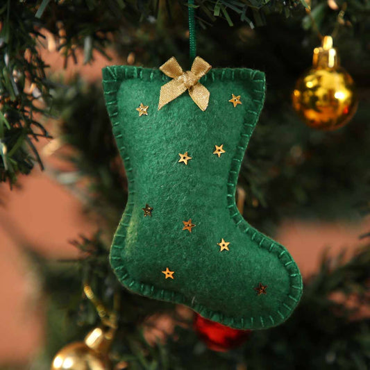 Evergreen Felt Stocking Ornament