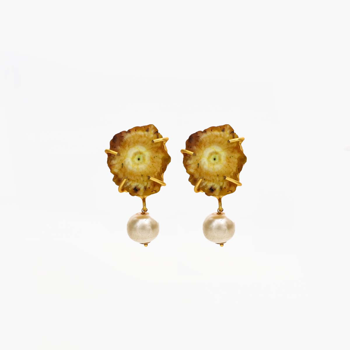 Forest Pearl Drop Earrings