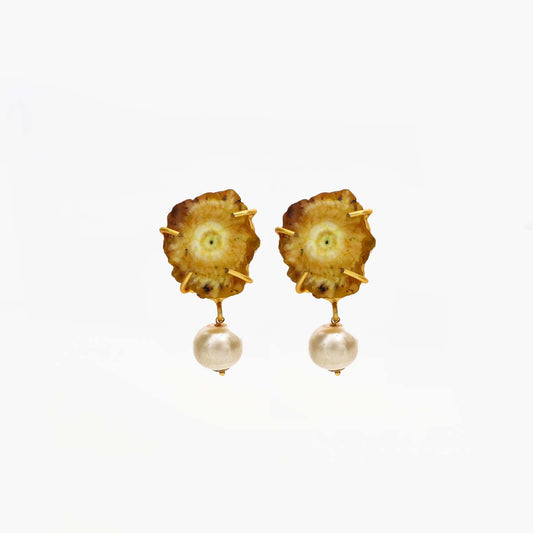 Forest Pearl Drop Earrings