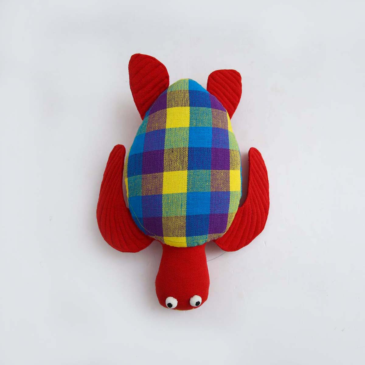 Red Turtle Handloom Soft Toy