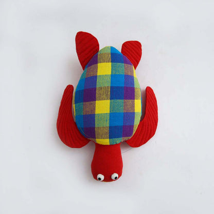 Red Turtle Handloom Soft Toy