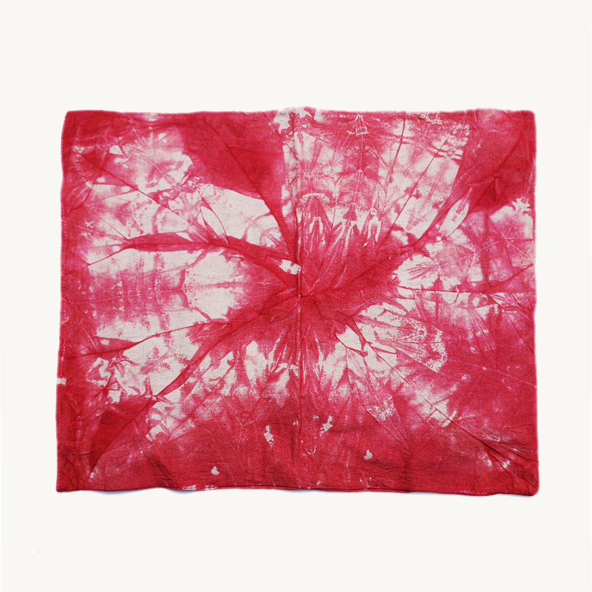 Red Poppy Tie-Dye Table Mat