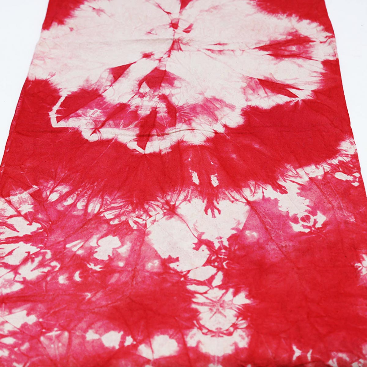 Red Poppy Tie-Dye Table Runner