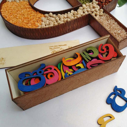 Sinhala Wooden Alphabet Set