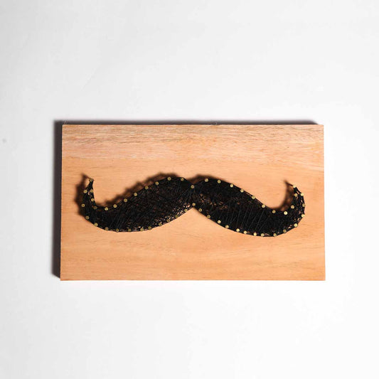 The Spaghetti Mustache String Art