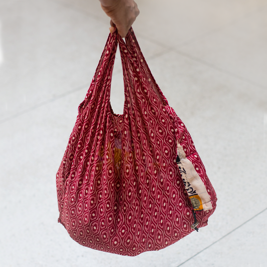 Beetroot Saree Bag - Large