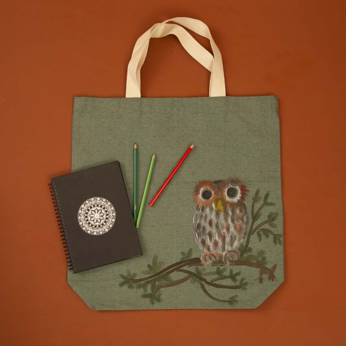 Owl Twill Tote
