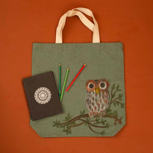 Owl Twill Tote
