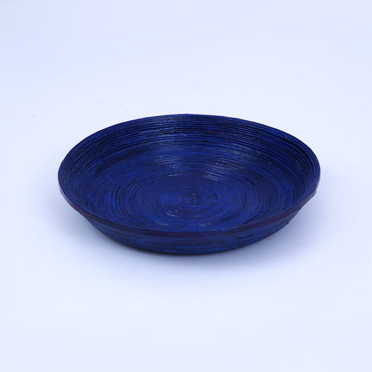 Blue Paper Platter