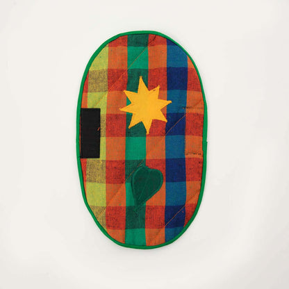 Green Handloom Avurudu Pot Holder