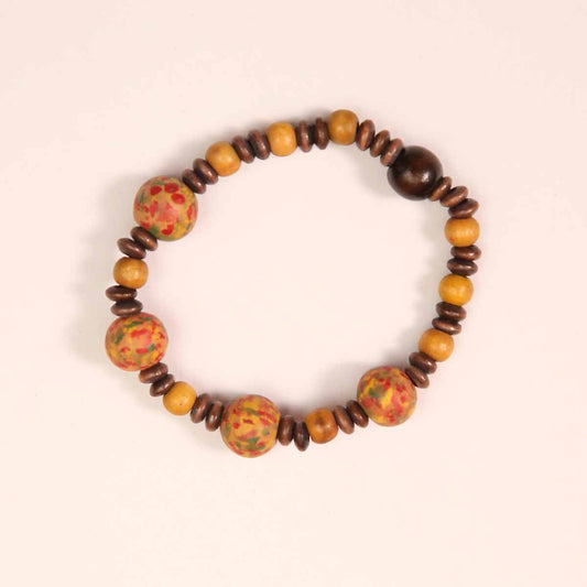 Citrus Mood Beaded Bracelet