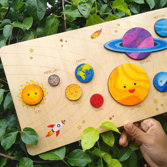 Wooden Solar System Puzzle