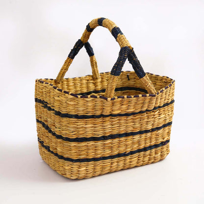 Indigo Reed Bread Basket