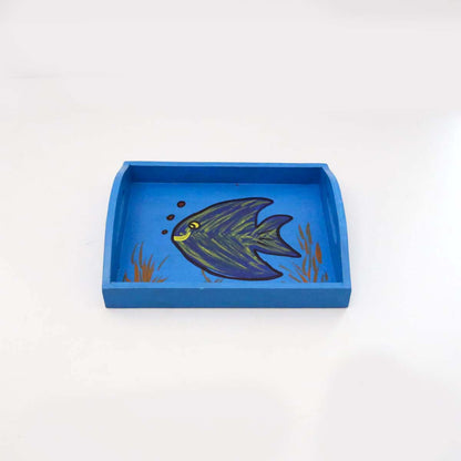 Angel Fish Wooden Tray