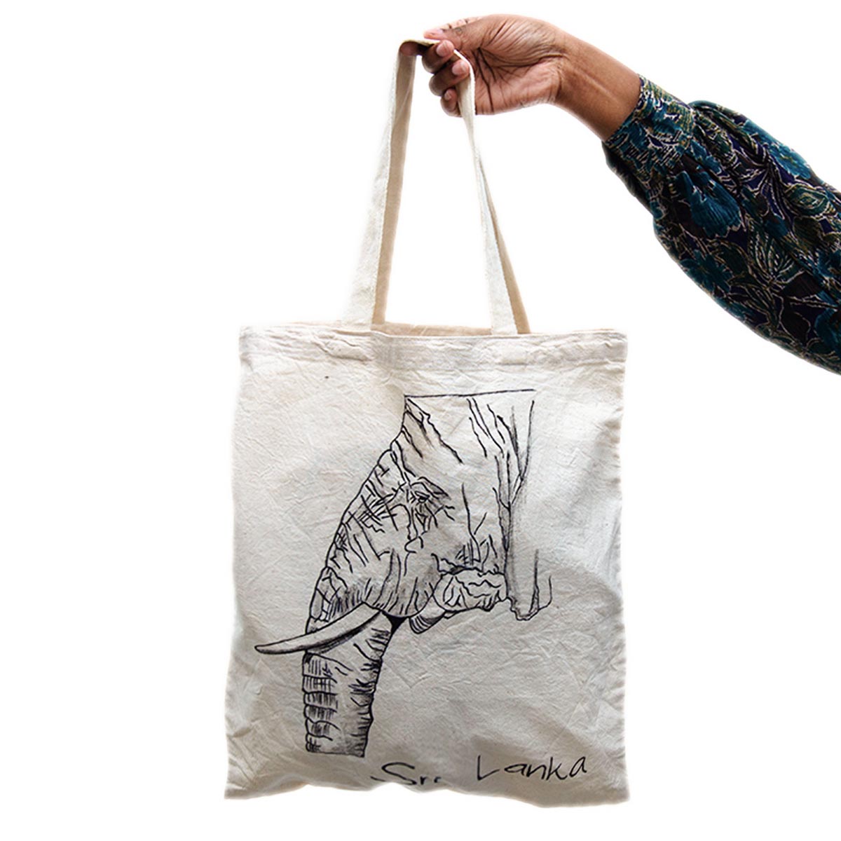 Elephant Sketch Tote