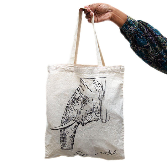 Elephant Sketch Tote