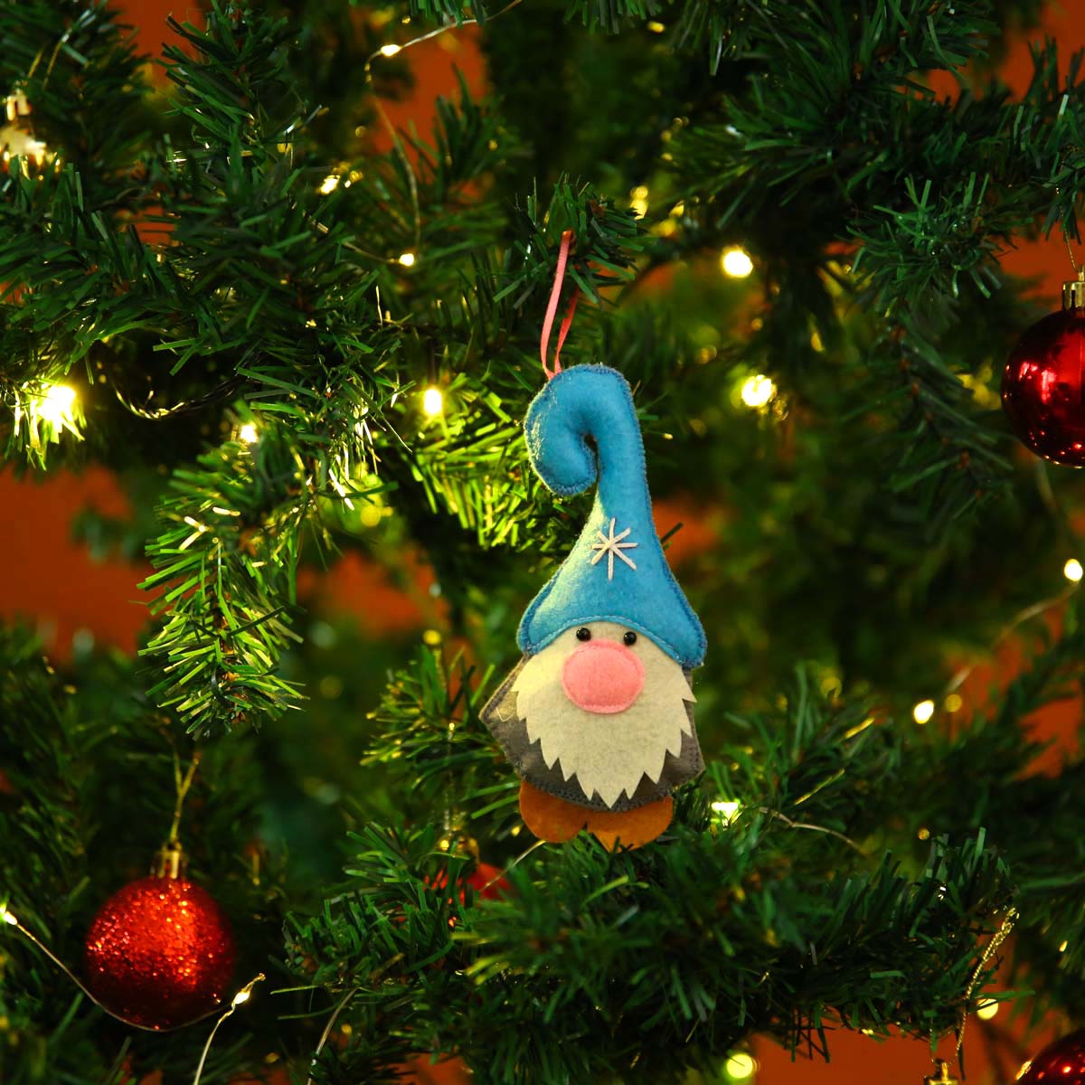 Blue Gnome Ornament