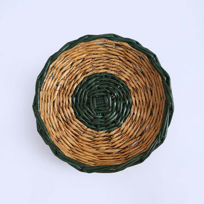 Green Paper Serving Tray