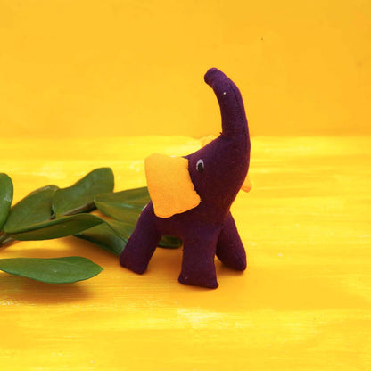 Purple Ellie Handloom Soft Toy