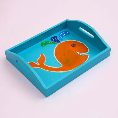 Whale Whale Wooden Tray