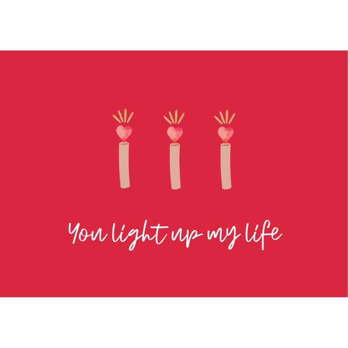 You light up my world Card